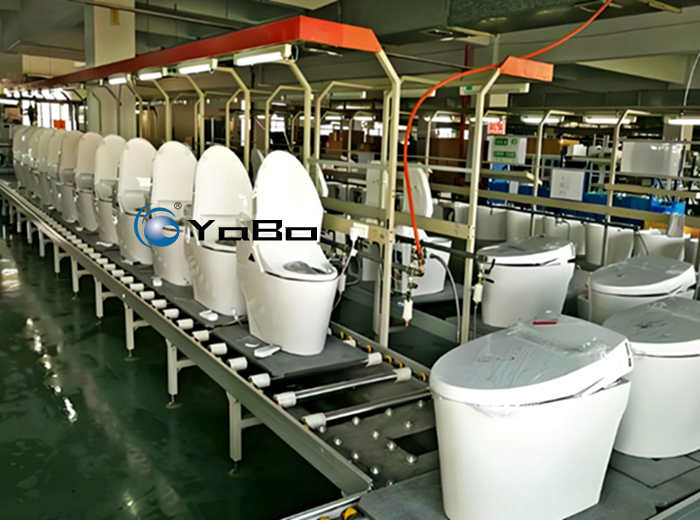 Smart toilet assembly line