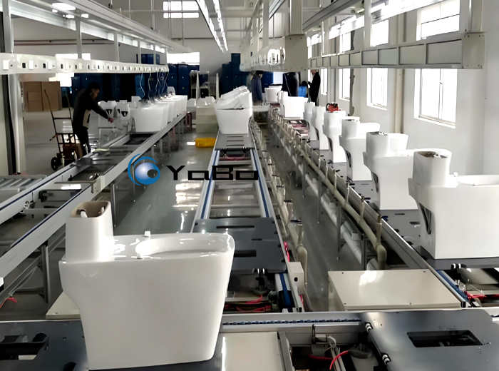 Smart toilet assembly line